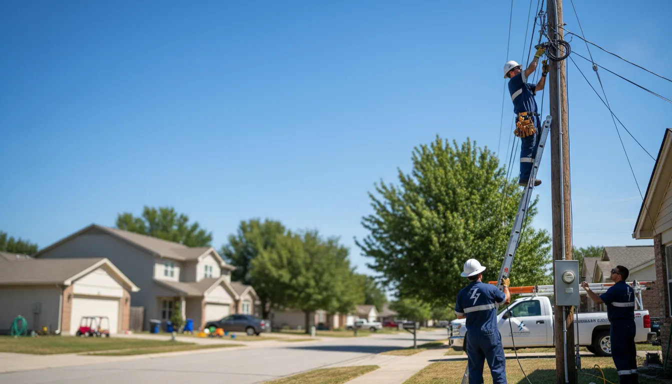 Residential electrician providing installation services in Delphos, OH